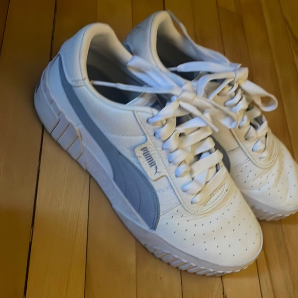 Puma Cali Sport sneakers in white and blue - Picture 2 of 5